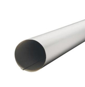 Round downpipes on white background steel supplies