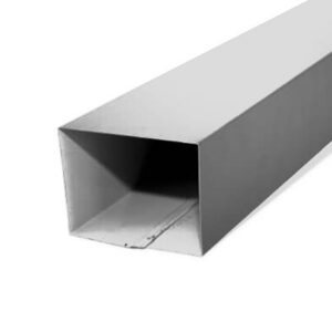 Square Downpipes on white background steel supplies